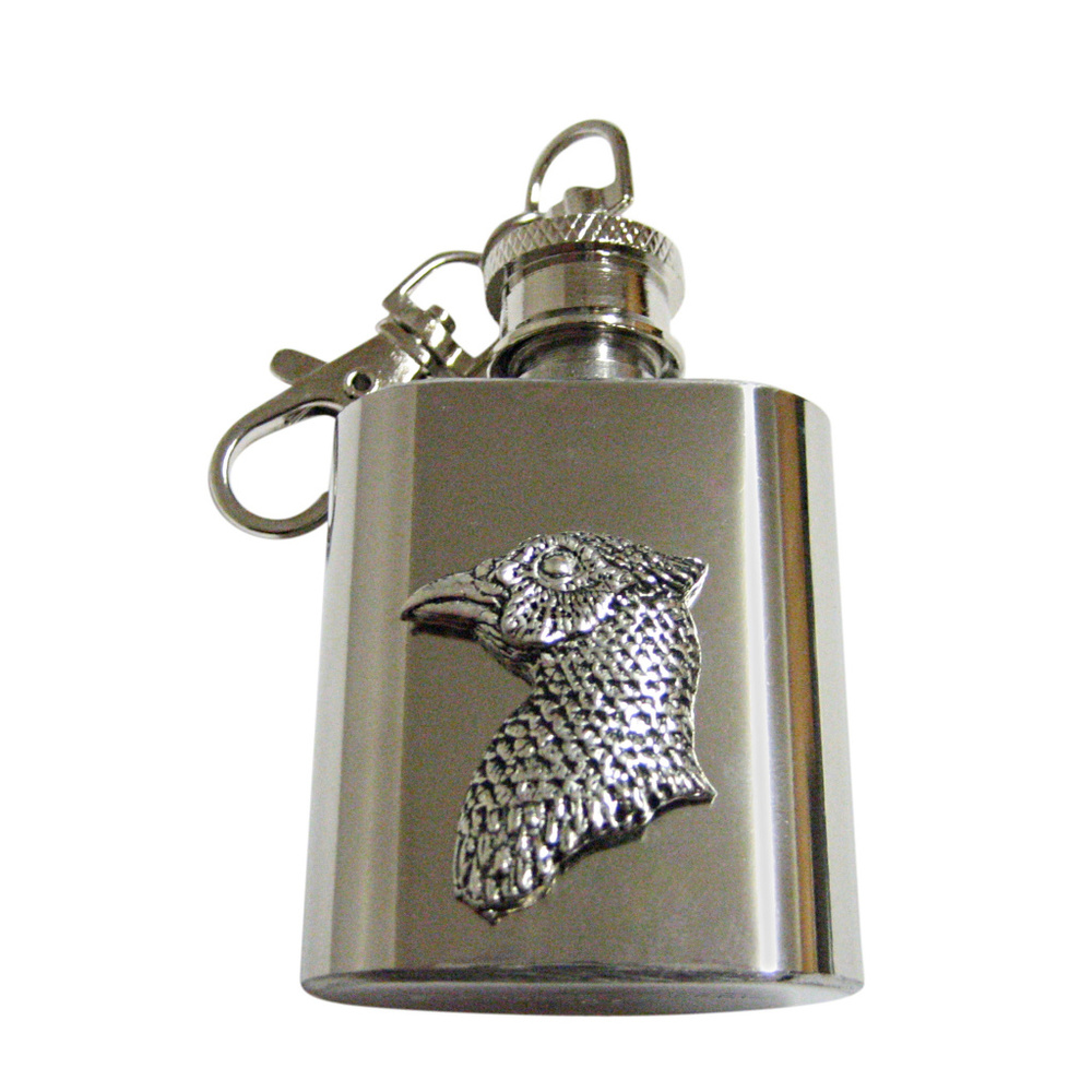 Pheasant Bird Head Keychain Flask - image 1